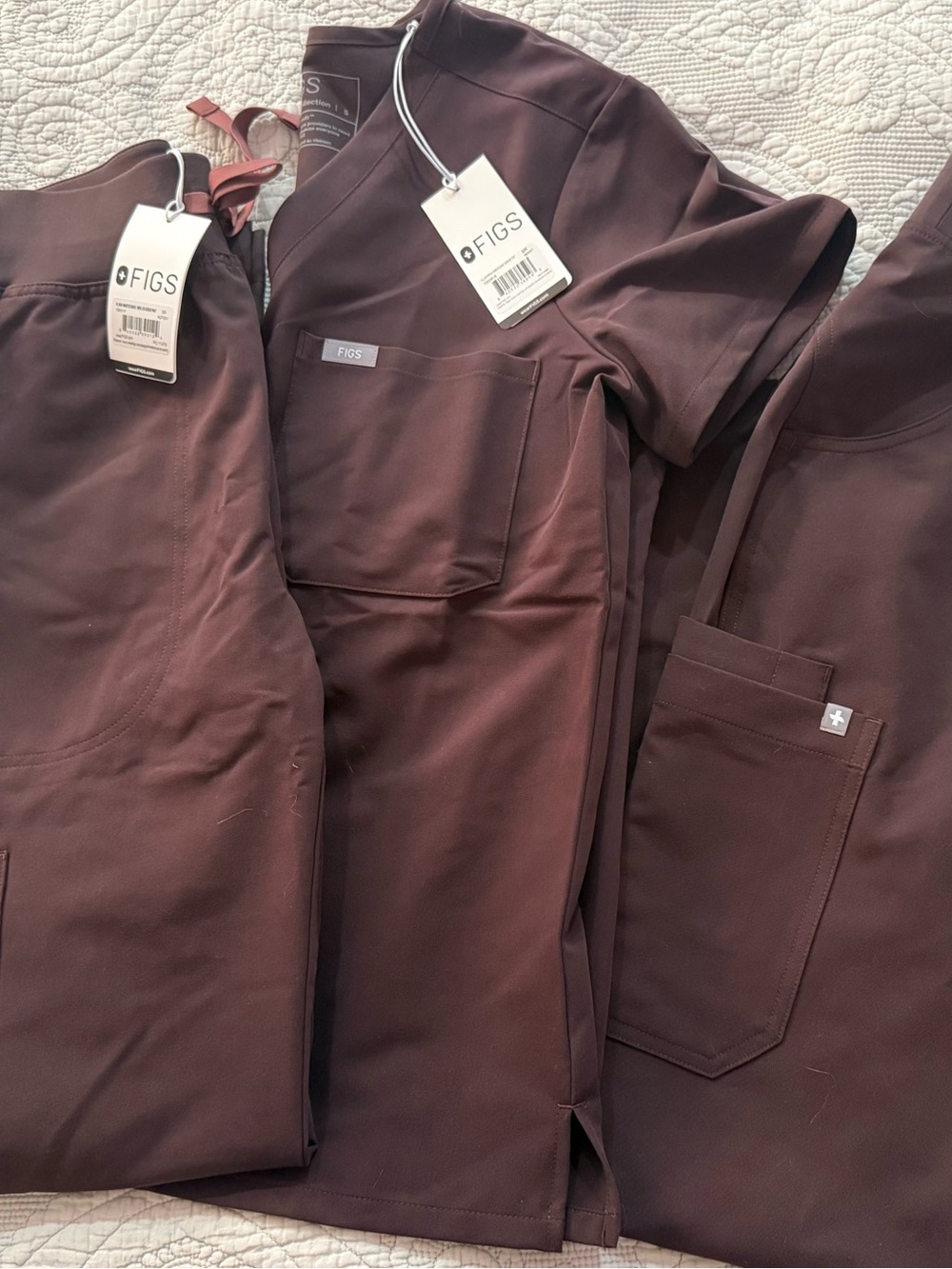 Figs Espresso Catarina One Pocket Scrub Top Small NWT - Picture 1 of 3